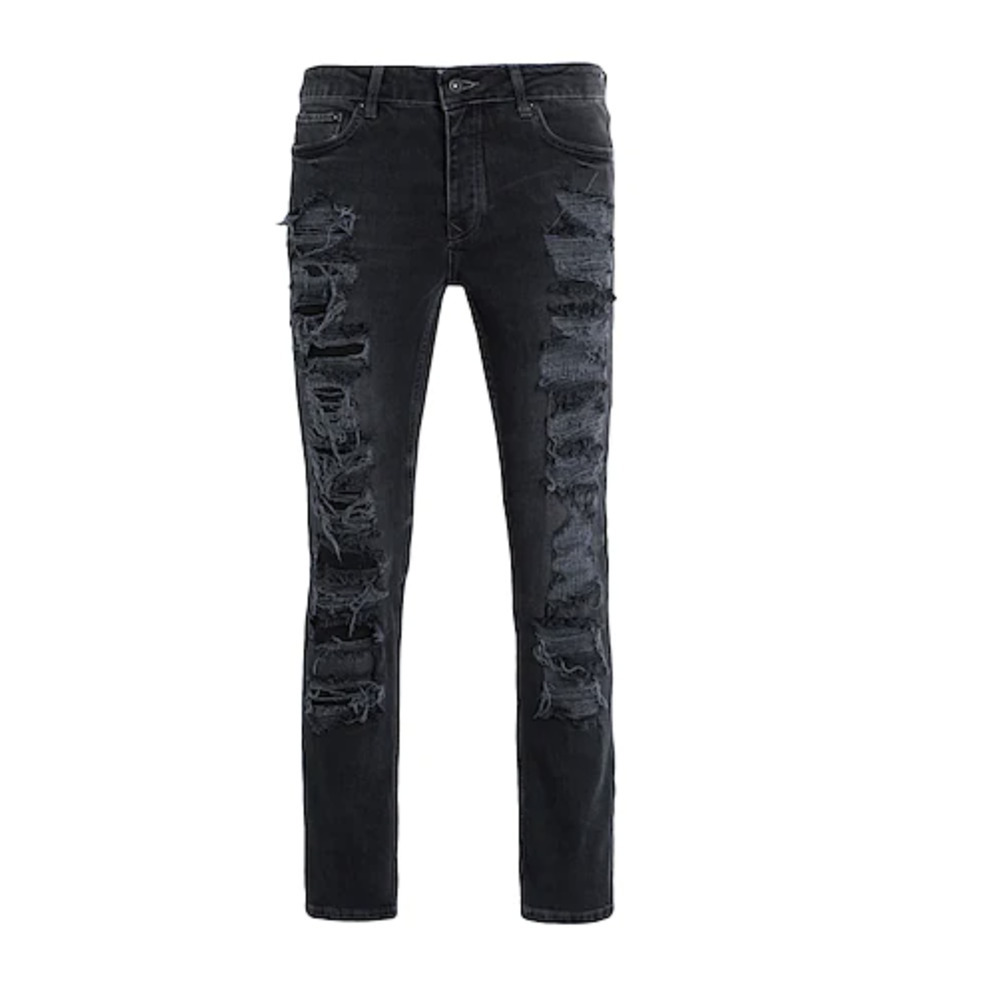 TOPMAN Stretch Skinny Jeans In Black
